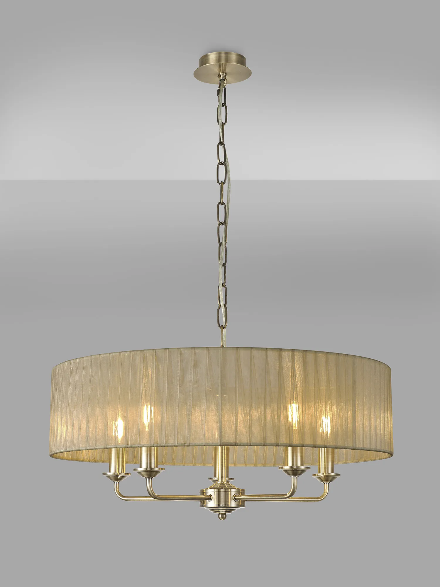 Banyan AB SB Ceiling Lights Deco Multi Arm Fittings